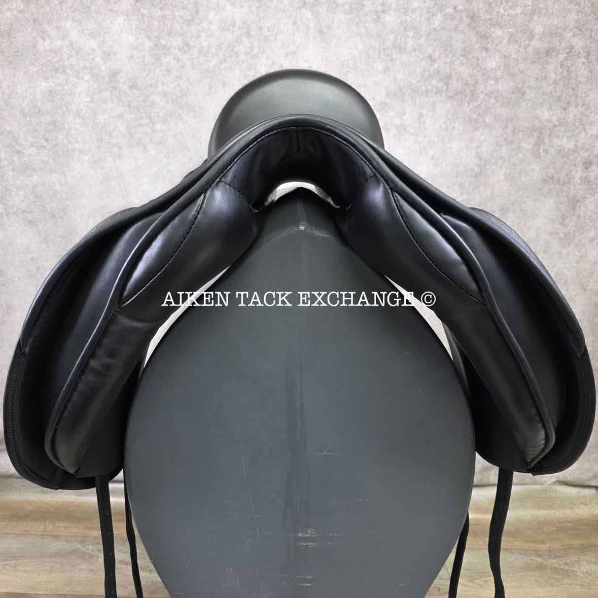 **SOLD** 2010 Black Country Eloquence Dressage Saddle, 17.5" Seat, W/XW Freedom Hoop Tree, Wool Flocked Panels