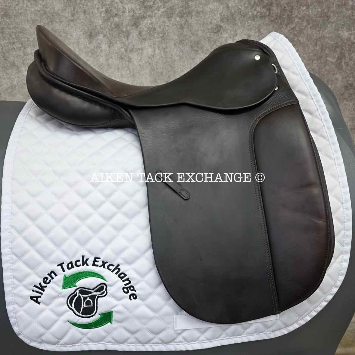 Max Hopfner Dressage Saddle, 18" Seat, Medium Tree, Wool Flocked Panels