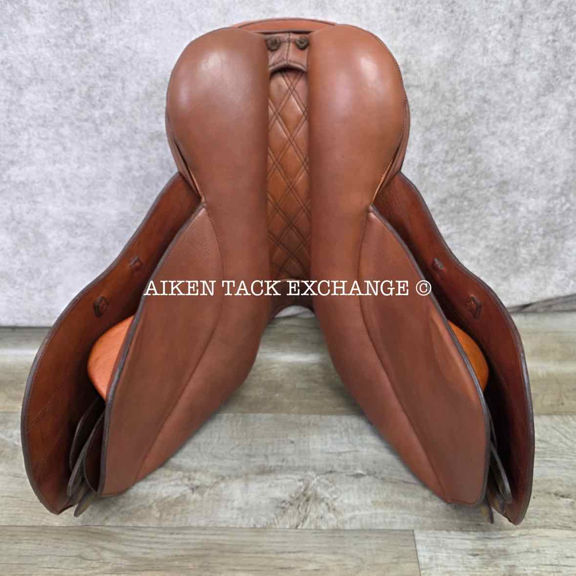 2012 Bliss of London Liberty Jump Saddle, 17" Seat, Medium Wide Tree, Wool Flocked Panels