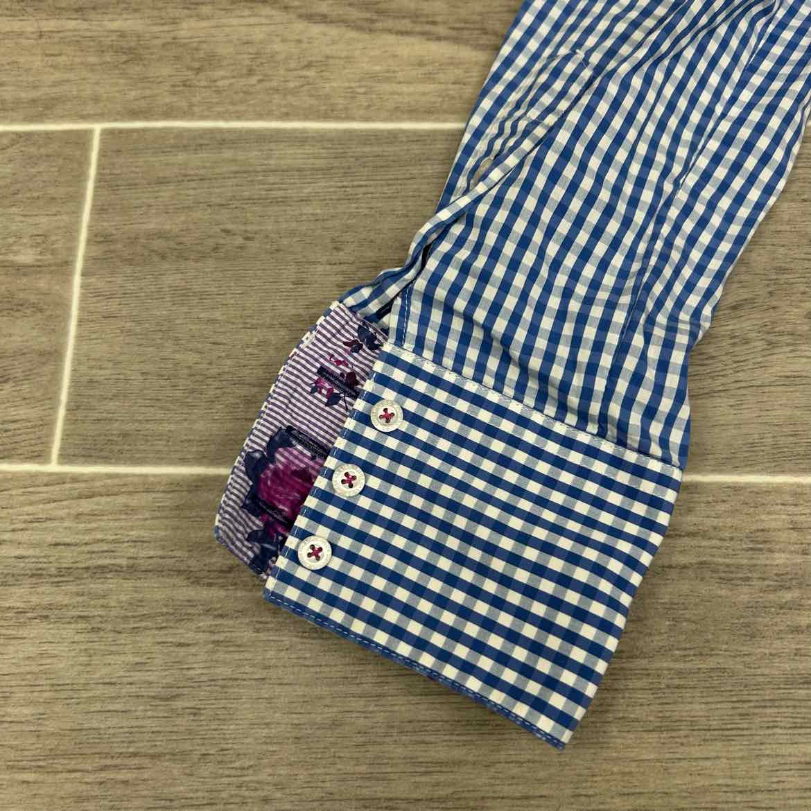 Fior Da Liso Long Sleeve Collared Shirt, Size 10