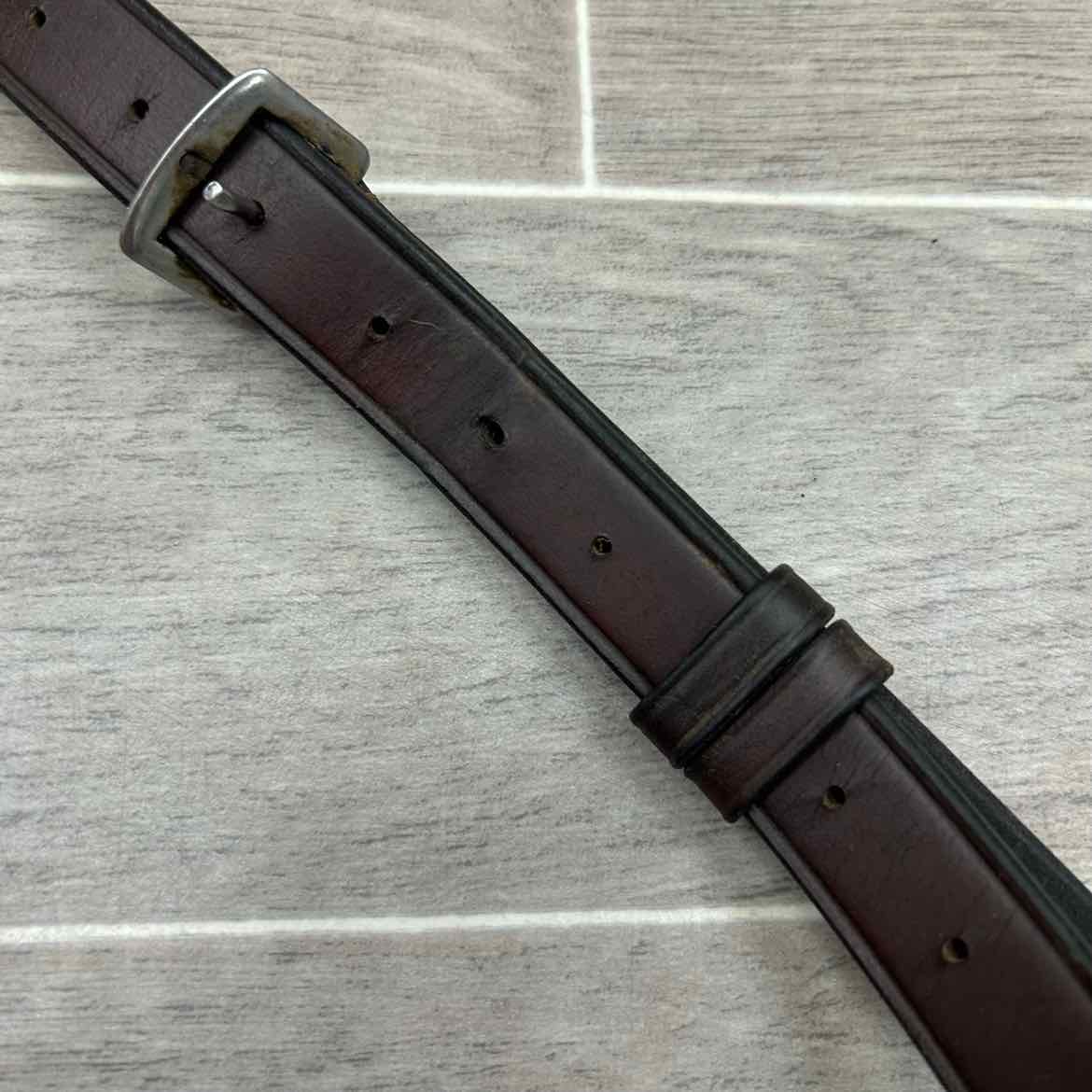 Bobby's English Tack Plain Raised Running Martingale, Brown, Size Full