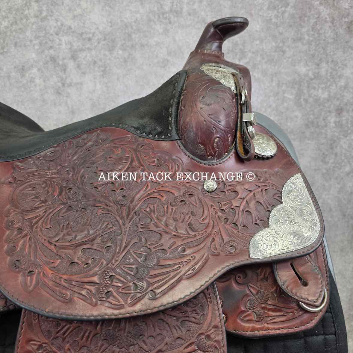 Billy Royal Western Saddle, 15.5" Seat, Regular Tree - Semi QH Bars