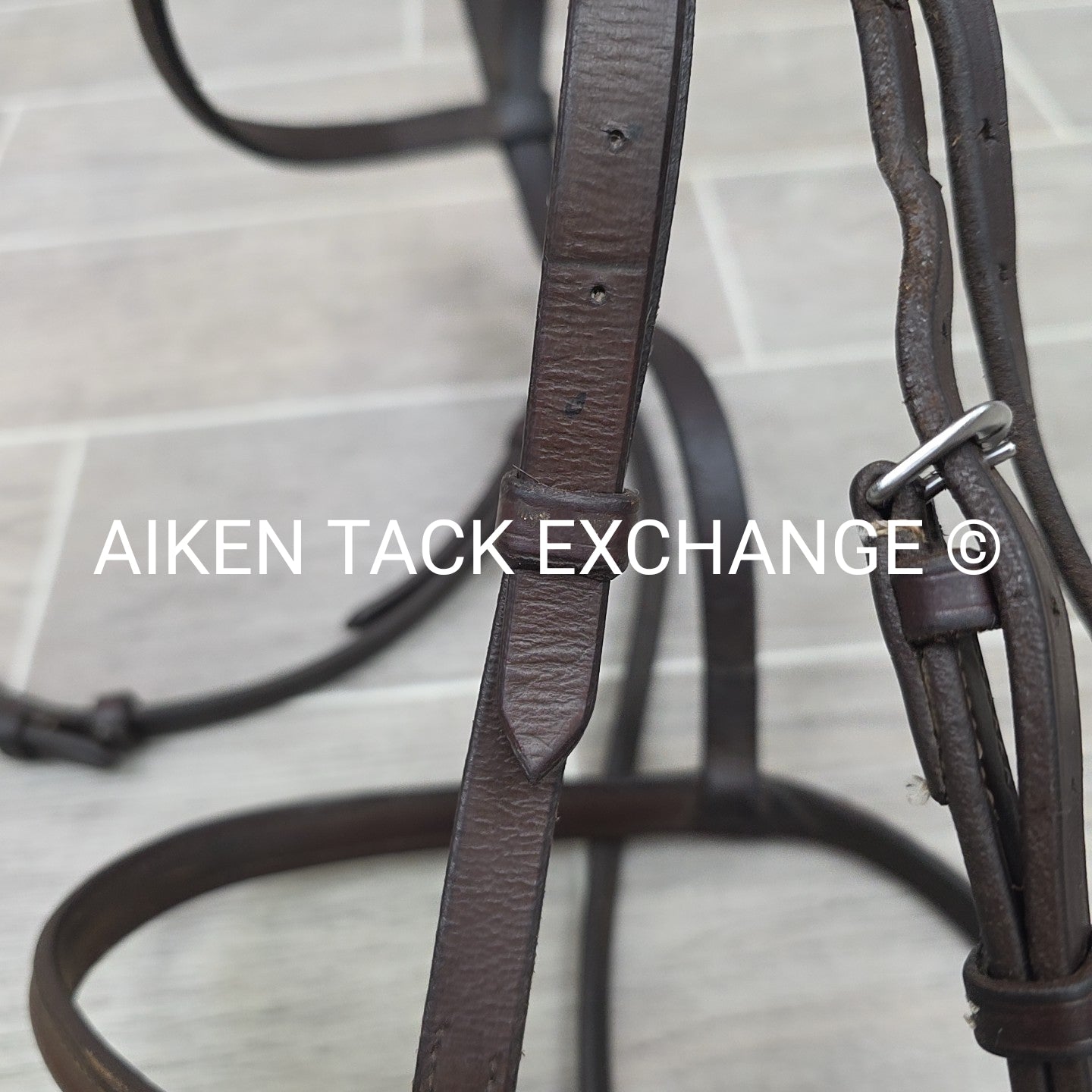 Somerset Plain Raised Bridle, No Reins, Brown, Size Full