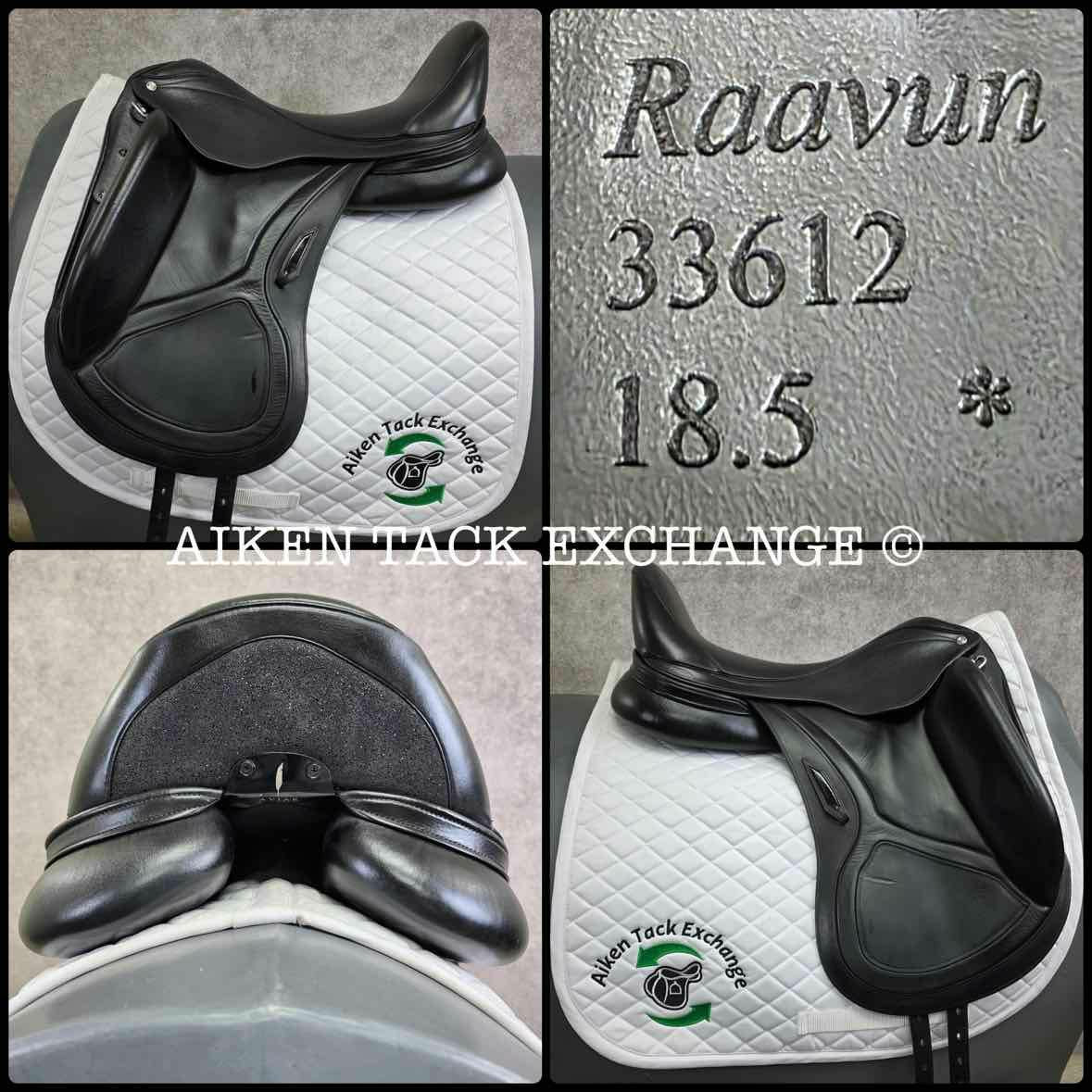 2020 Aviar Raavun 1.0 Monoflap Dressage Saddle, 18.5" Seat, Adjustable Tree, Foam Panels