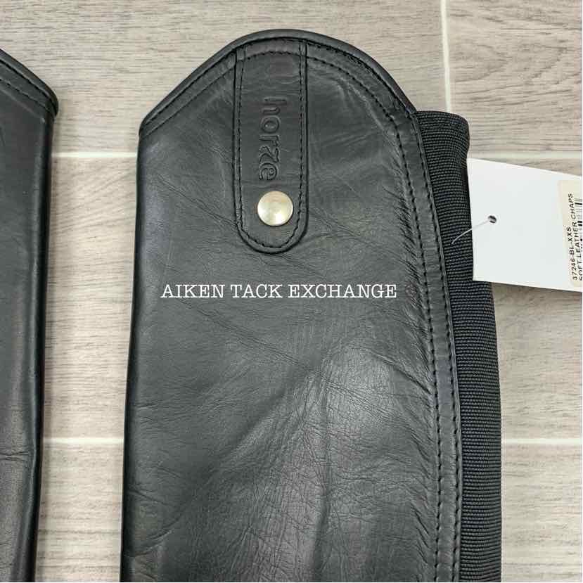 Horze Soft Leather Half Chaps, XXSmall
