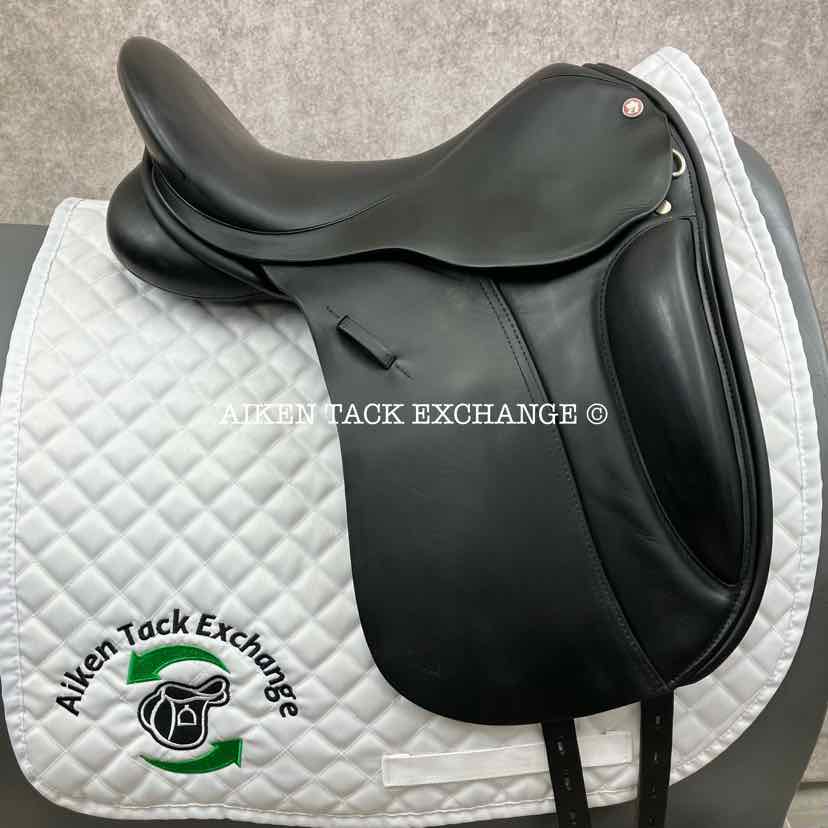 **SOLD** 2007 Lovatt & Ricketts Berkeley Dressage Saddle, 17" Seat, Short Flap, Wide Tree, Wool Flocked Panels