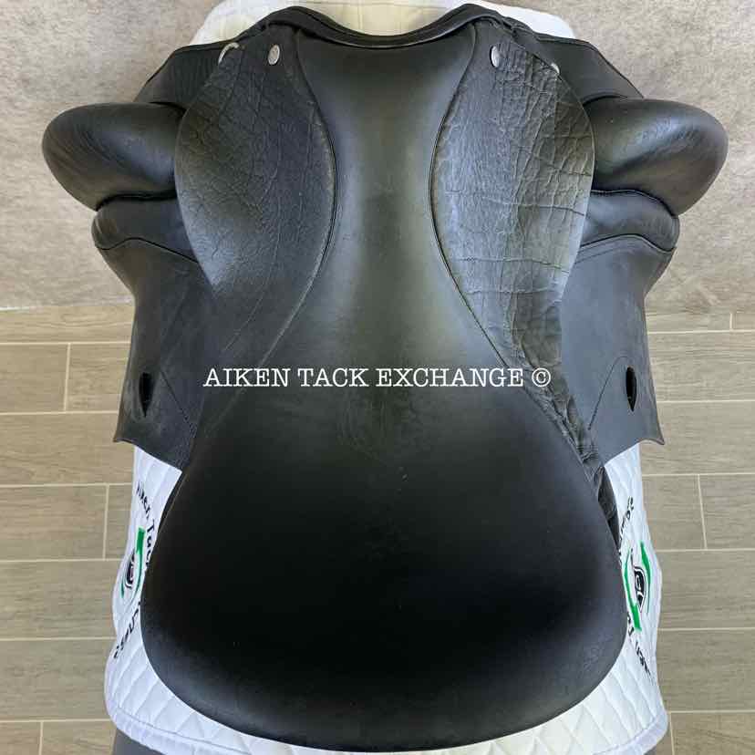 2008 Custom Saddlery Wolfgang Solo Dressage Saddle, 17.5" Seat, Adjustable Tree, Wool Flocked Panels, Buffalo Leather