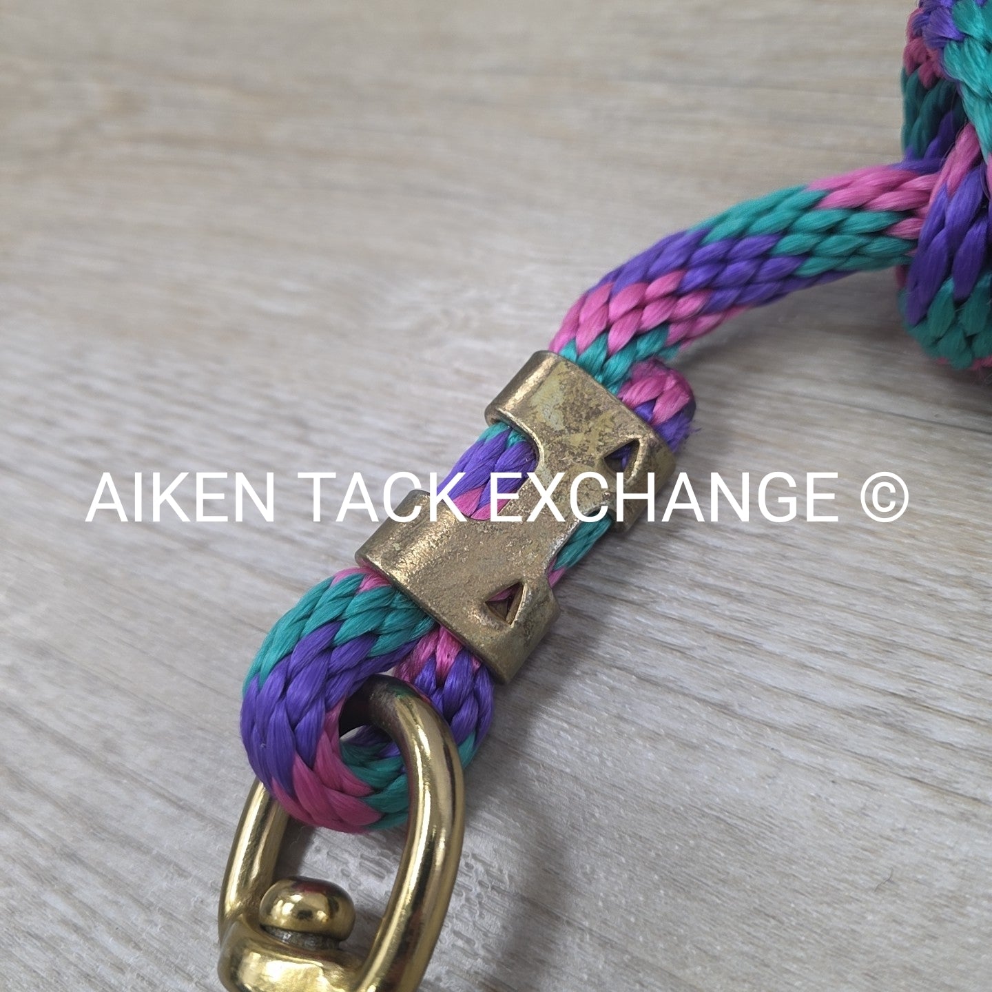 Nylon Lead Rope with Brass Plated Snap