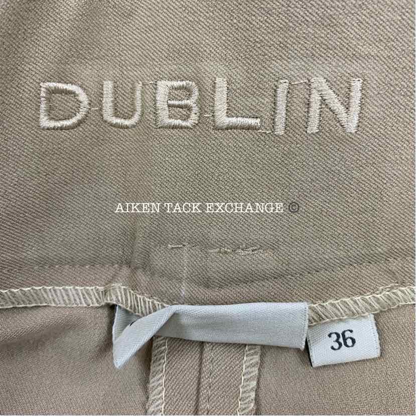 Dublin Shapely Euro Seat Knee Patch Breeches, Size 36
