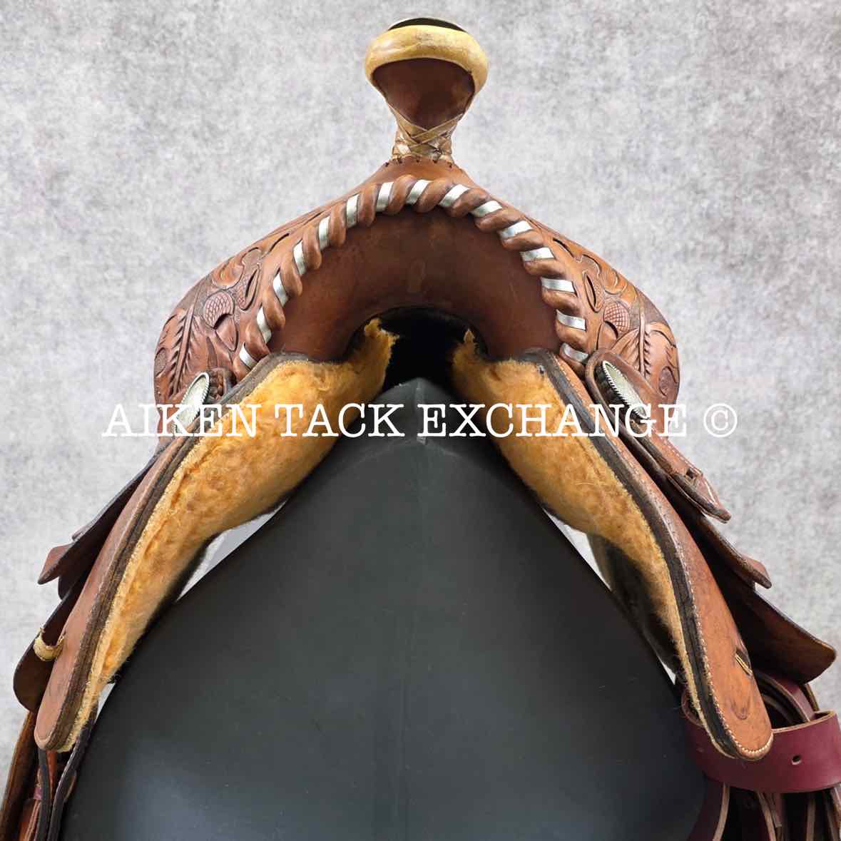 CC Saddlery Charles Crawley Western Saddle, 15.5" Seat, Wide Tree - Full QH Bars