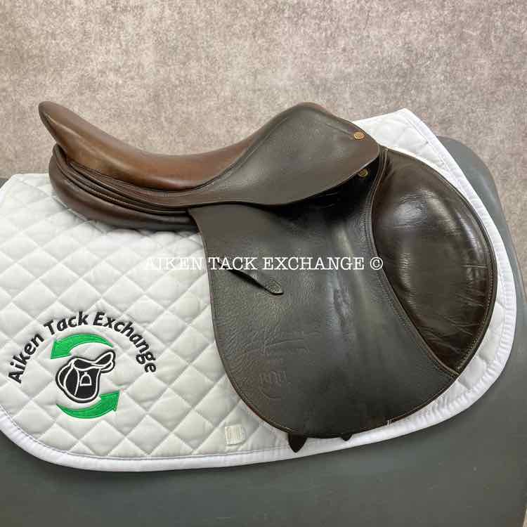 **SOLD** 1995 PJ by Bruno Delgrange Close Contact Jump Saddle, 16.5" Seat, Short Flap, Medium Tree, Foam Panels