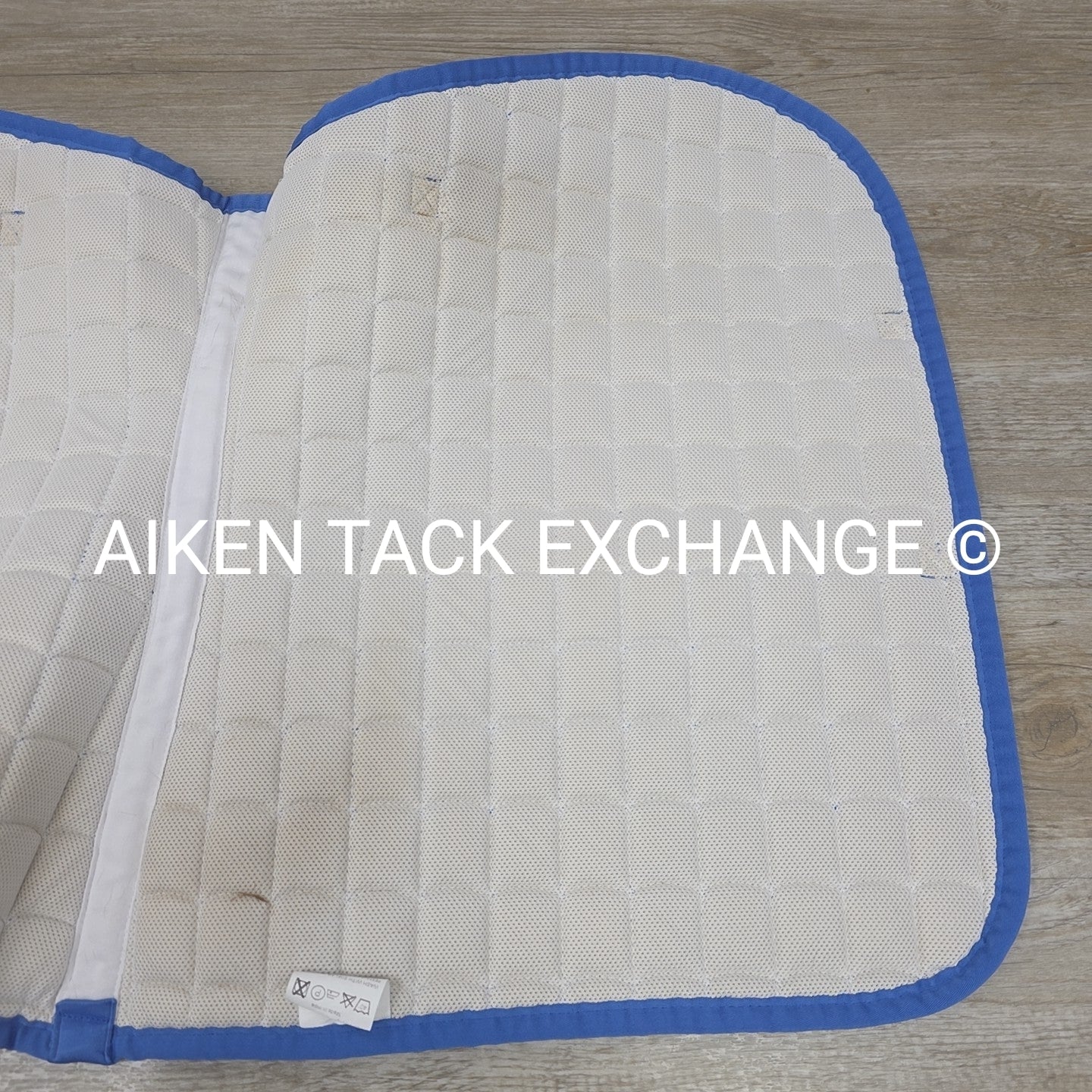 Horze All Purpose Saddle Pad, Blue/Silver, Size Full