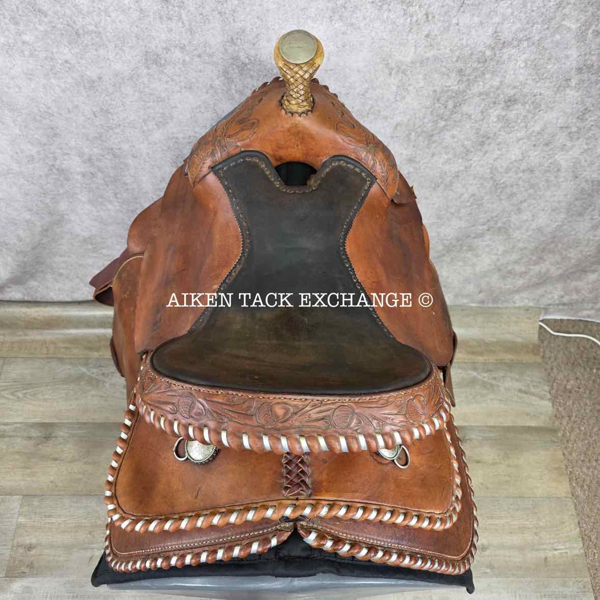 CC Saddlery Charles Crawley Western Saddle, 15.5" Seat, Wide Tree - Full QH Bars