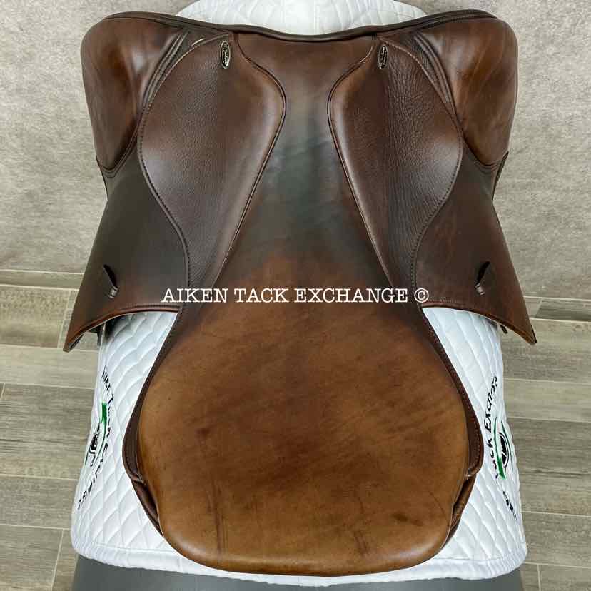 2014 Marcel Toulouse Annice Platinum Genesis Close Contact Jump Saddle, 17.5" Seat, Adjustable Tree, Wool Flocked Panels