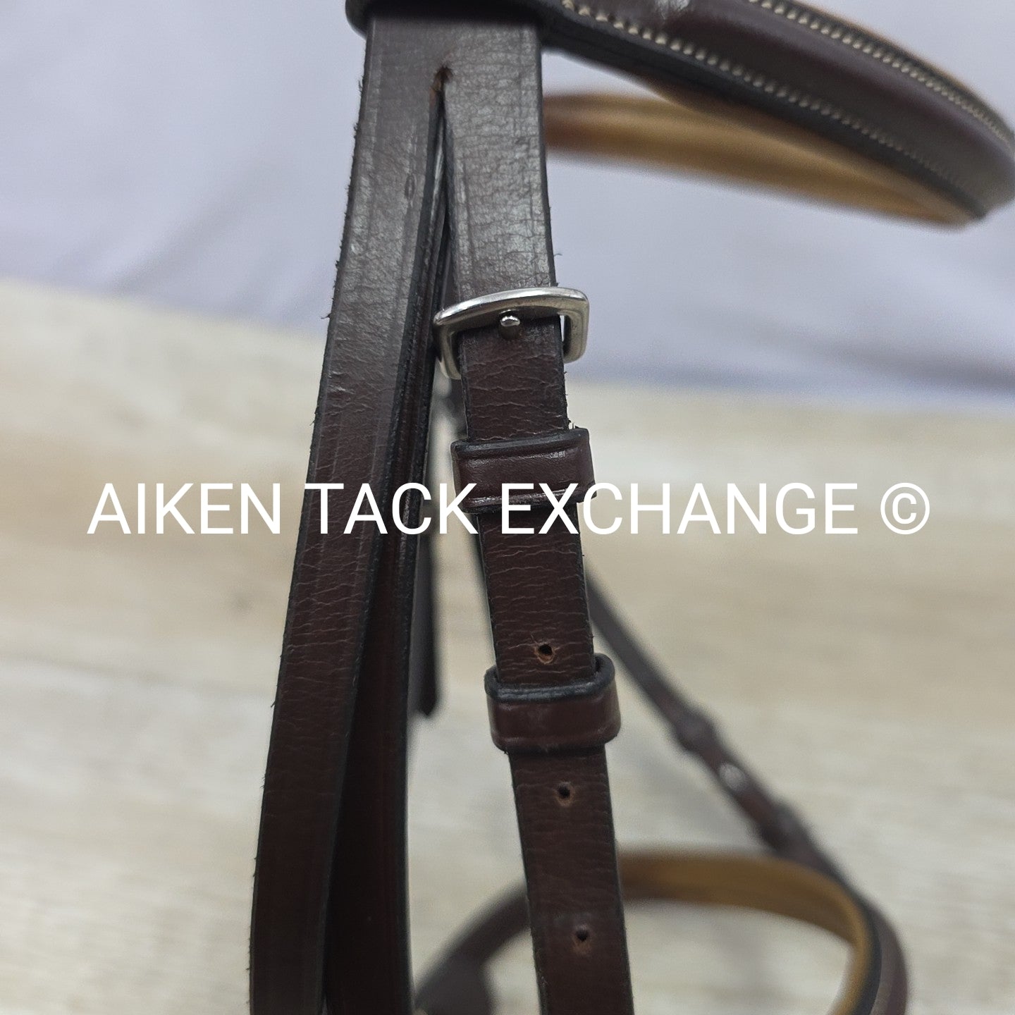 Plain Raised Bridle, No Reins, Brown, Size Pony