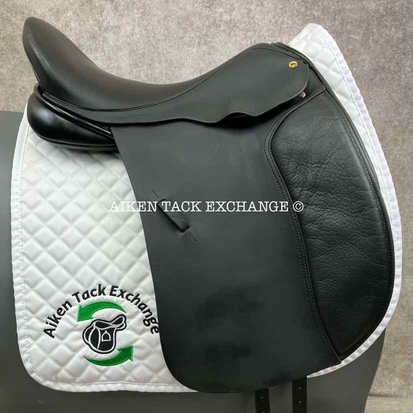 2013 Black Country Eloquence Dressage Saddle, 19" Seat, Extra Wide Freedom Hoop Tree, Wool Flocked Panels