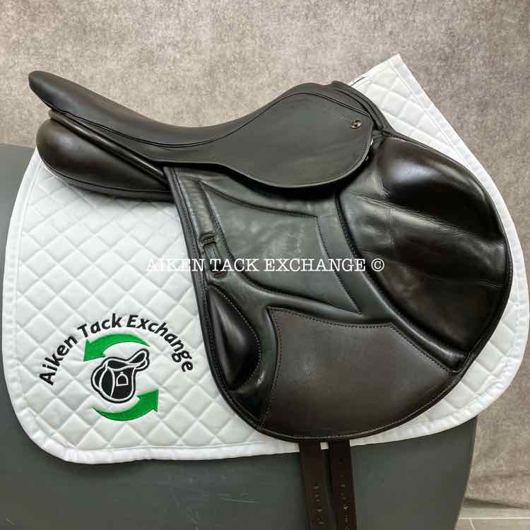 2016 Ideal Impala Professional Monoflap Jump Saddle, 18" Seat, Wide Tree, Wool Flocked Panels