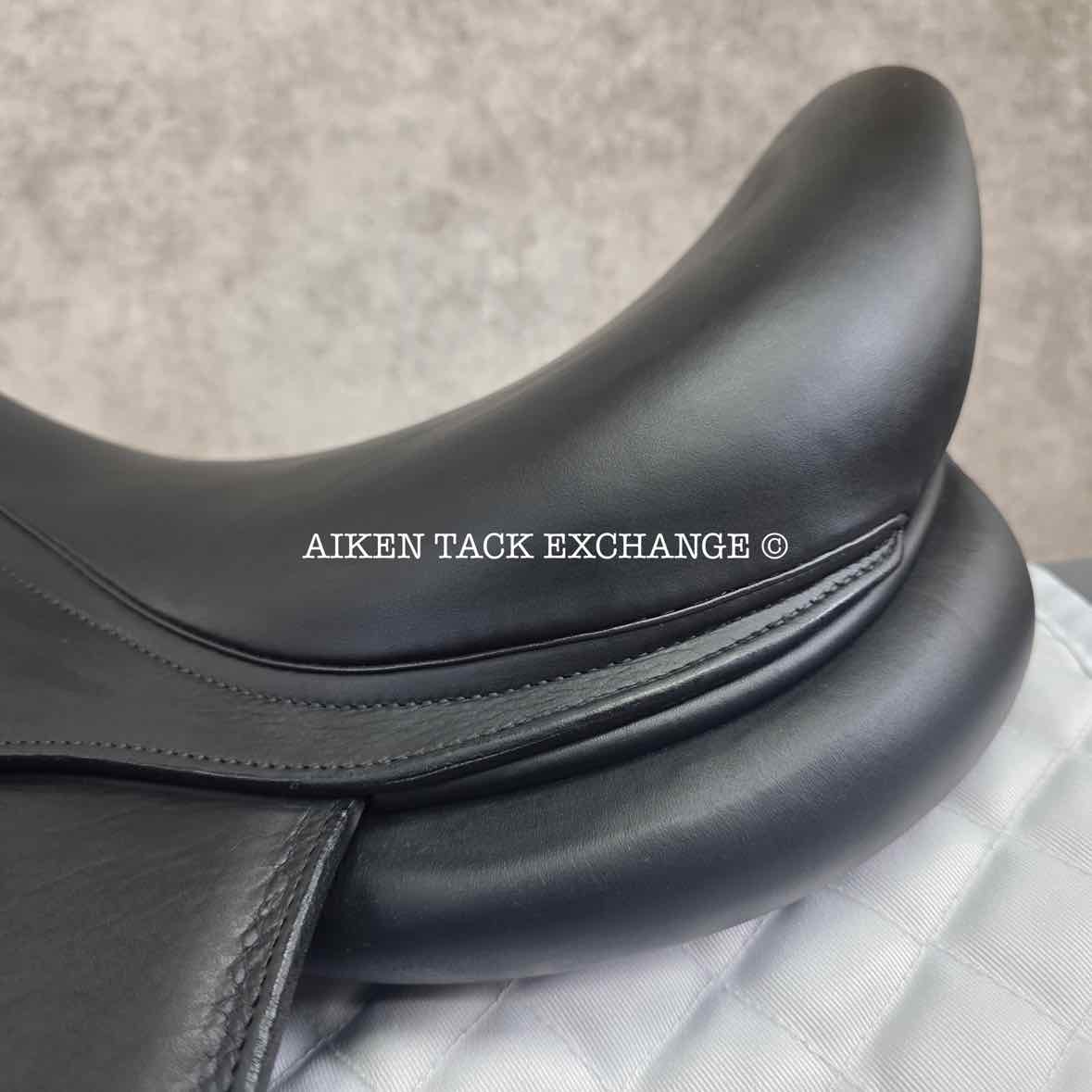 2018 Voltaire Adelaide Monoflap Dressage Saddle, 17" Seat, 1A Flap - Short, Medium Wide Tree, PRO Panels, Full Buffalo Leather