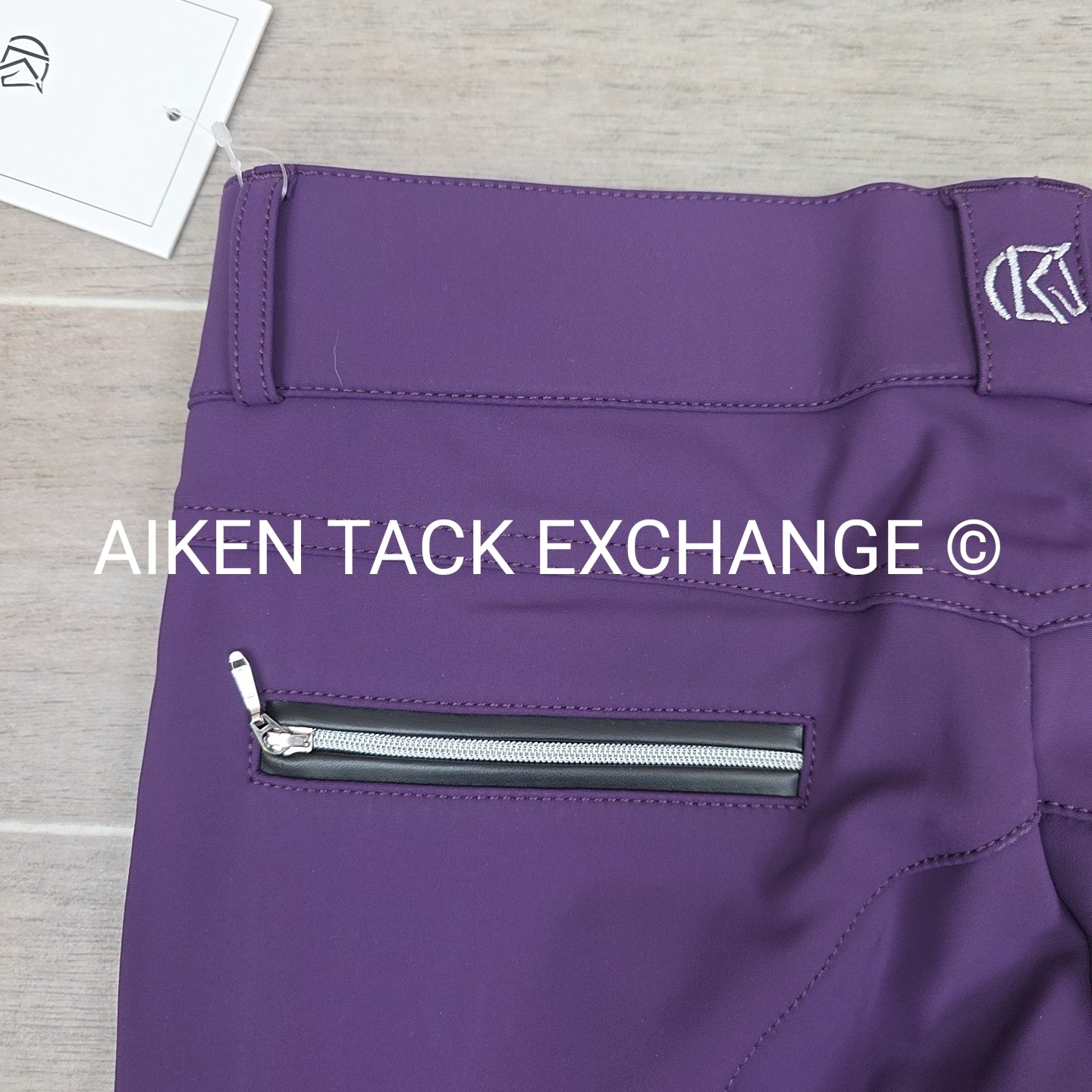 KL Select Gabrielle Knee Patch Breeches, Purple, Women's Size 26R