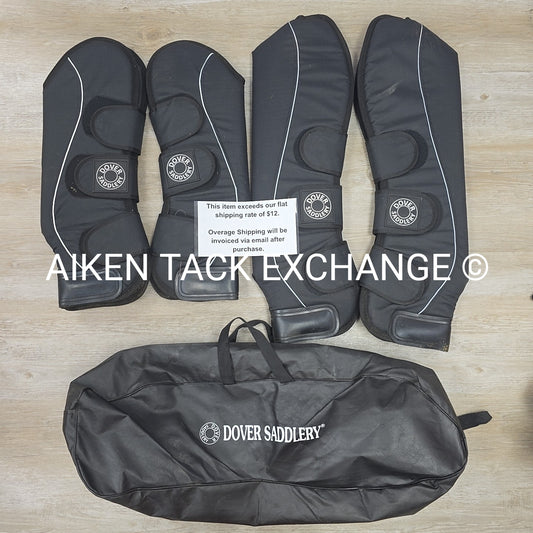 Dover Saddlery Shipping Boots with Storage Bag, Front & Hind Set, Size Full