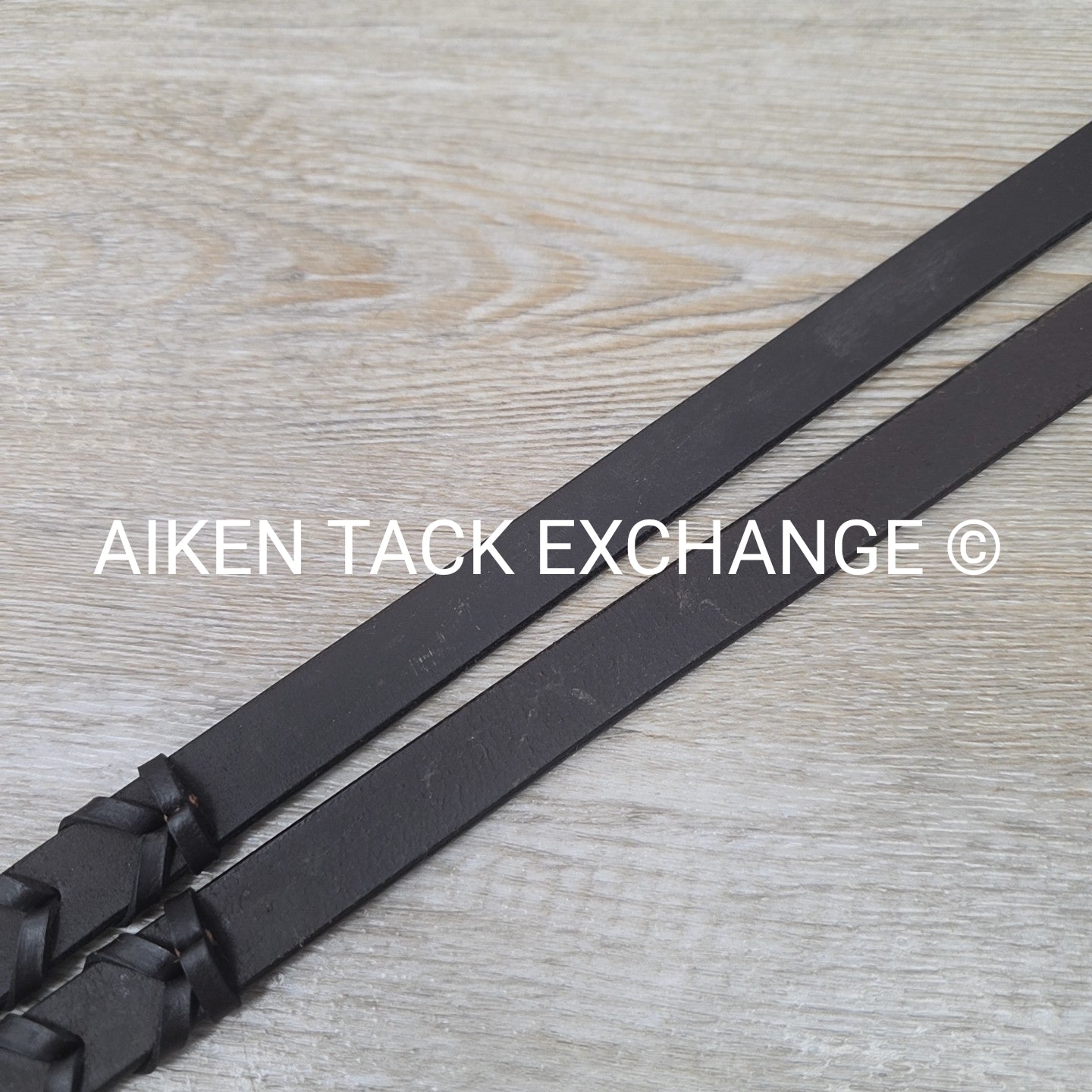 Bobby's English Tack Flat Laced Reins, Brown, 54"