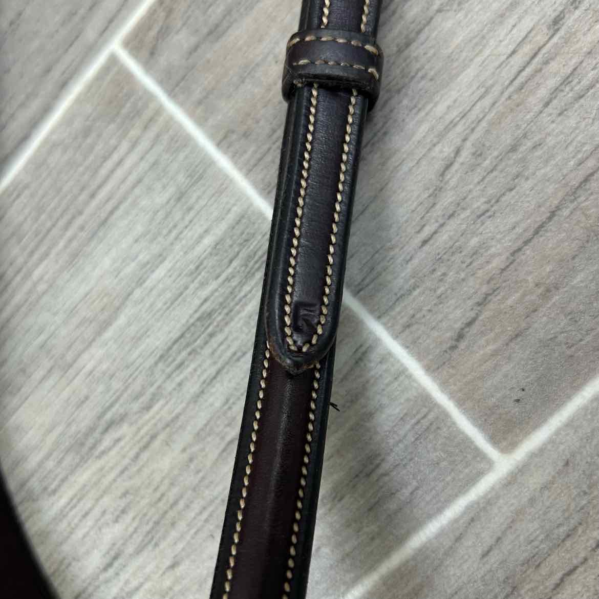 Rodrigo Raised Fancy Stitched Standing Martingale, Brown, Size Full