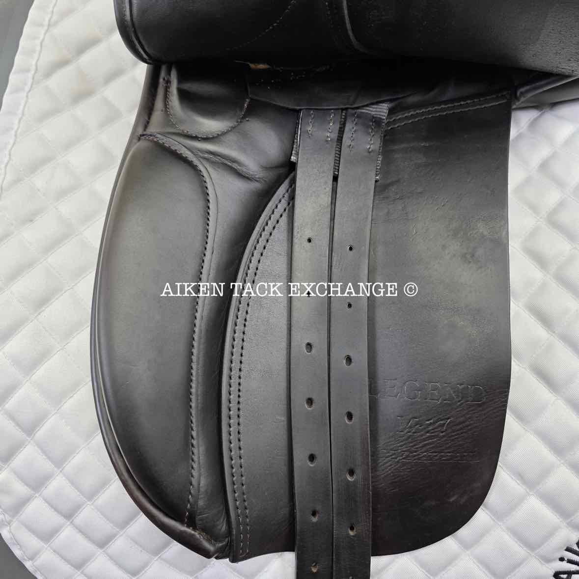 Legend Dressage Saddle, 17" Seat, M/MW Tree, Wool Flocked Panels
