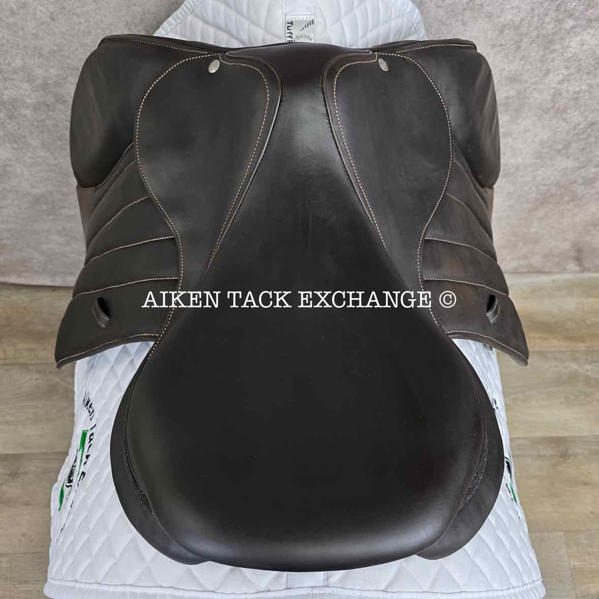 2024 Forestier Seoul Close Contact Jump Saddle, 17.5" Seat, 2AA Flap, MW/W Tree, PRO Panels, Full Buffalo Leather