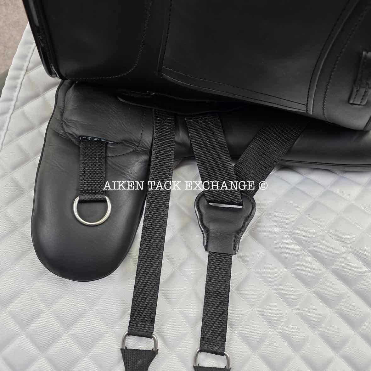 2022 JC Performance Line P2 Monoflap Dressage Saddle, 17.5" Seat, 34 Tree - MW, Wool Flocked Pony Panels