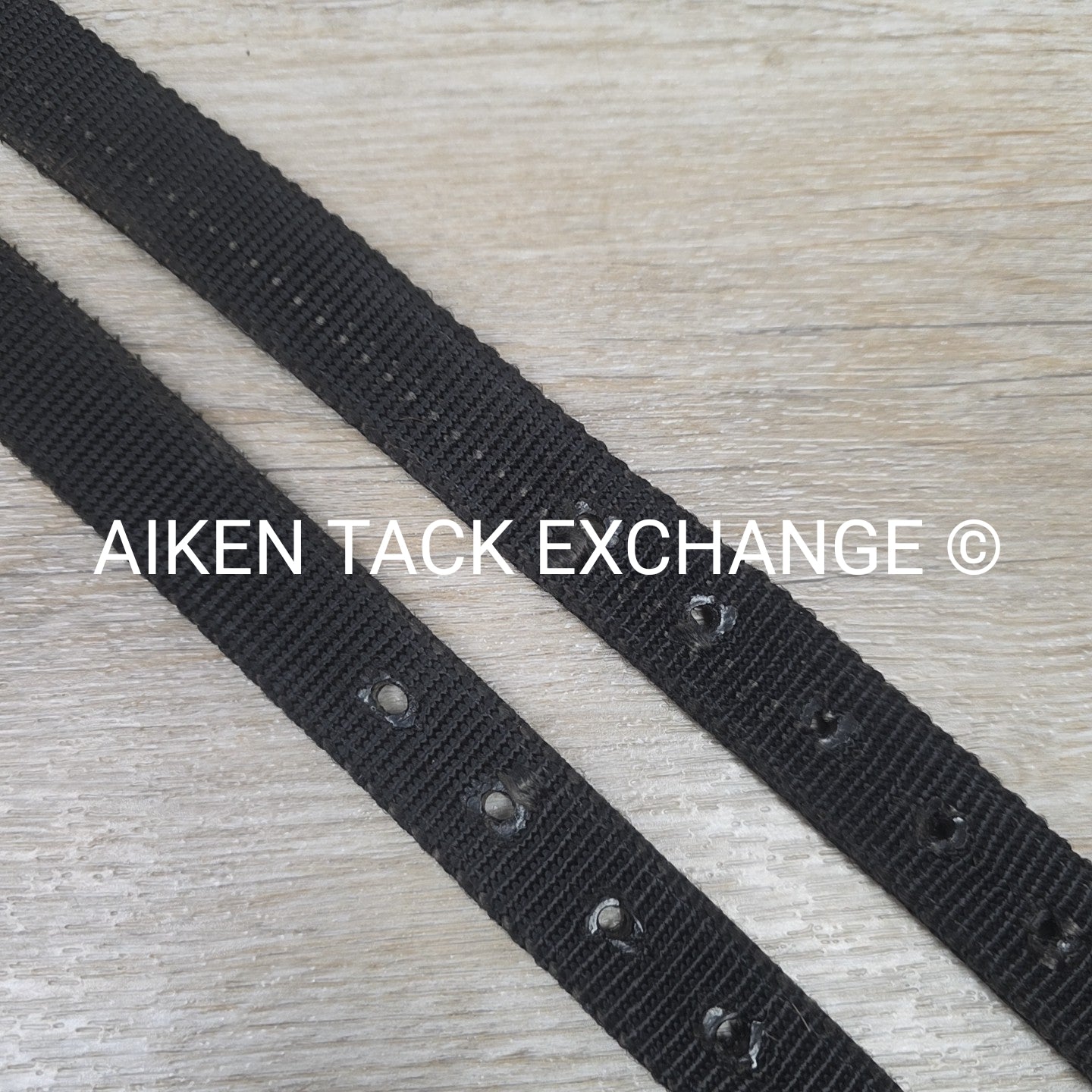 Nylon Stirrup Leathers, Black, 52"