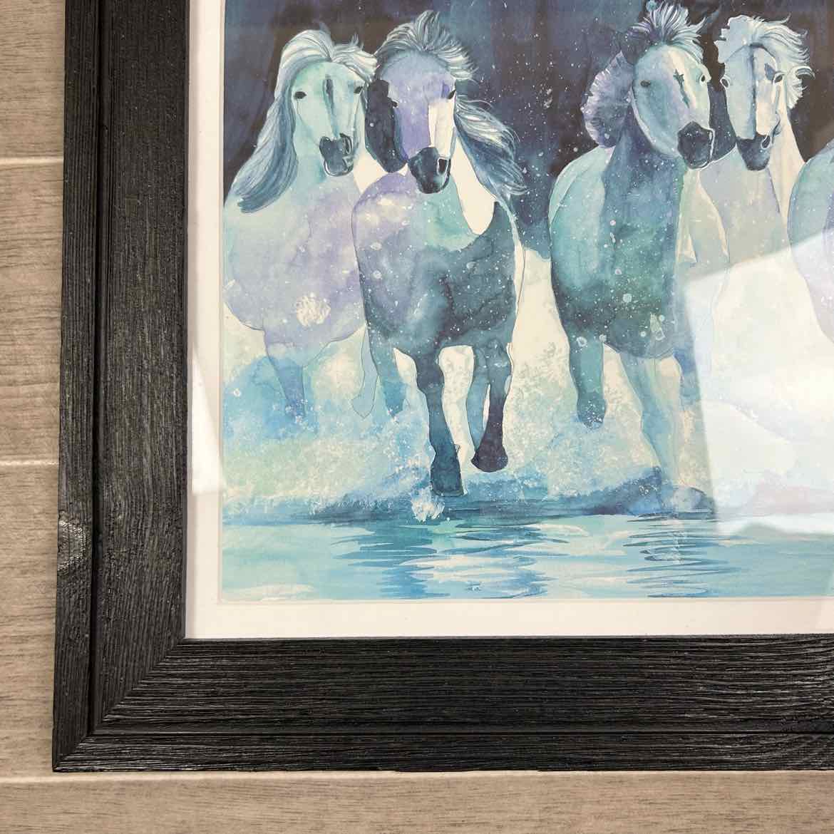 Horse Print, Matted and Framed, 17.5" x 14.5"
