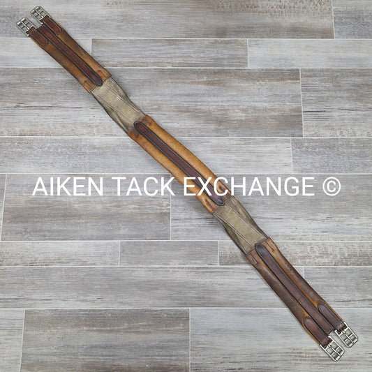 Mortack Girth with Double Elastic, Brown, 46"