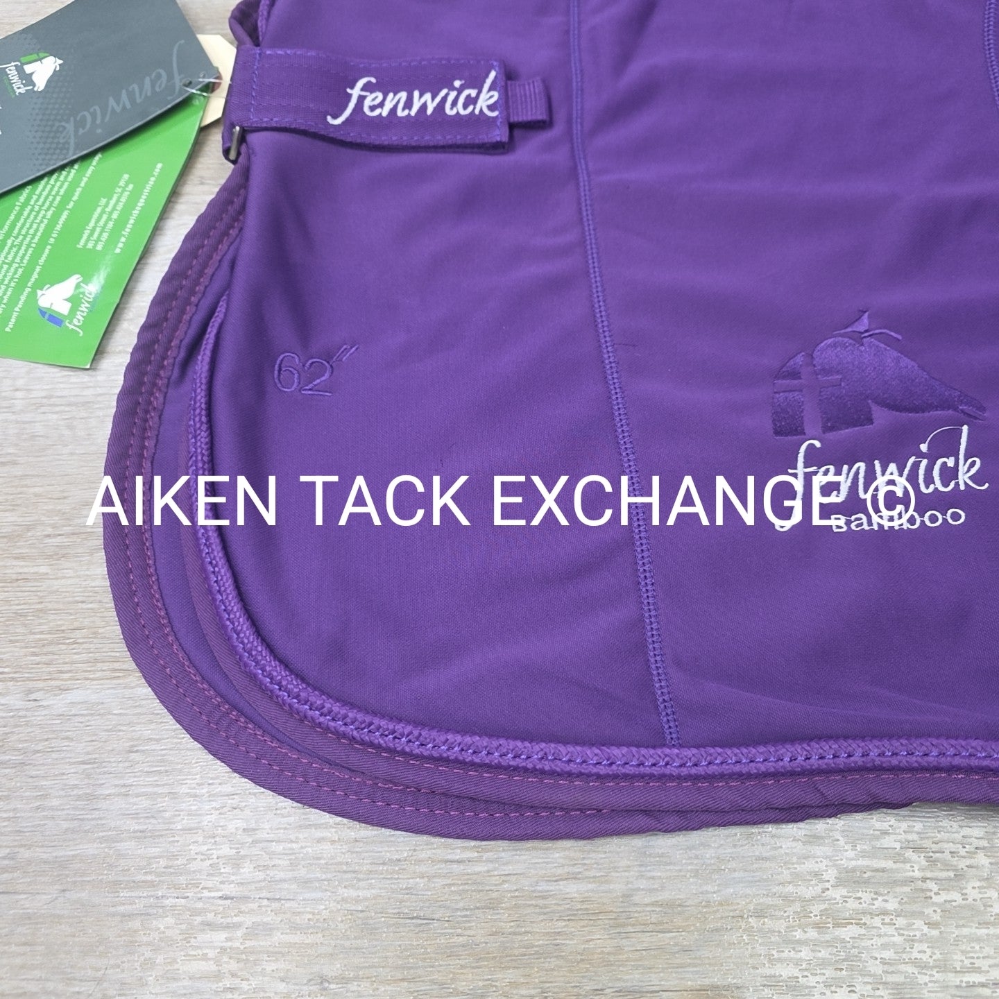 Fenwick Equestrian Therapeutic Bamboo Cooler, Purple, 62"