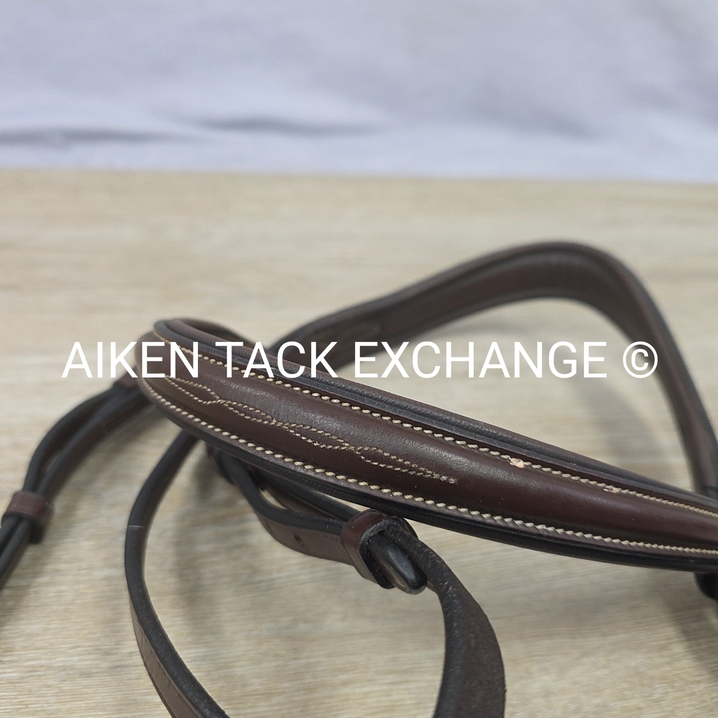 KL Select Red Barn Ocala Fancy Stitched Bridle, No Reins, Size Cob