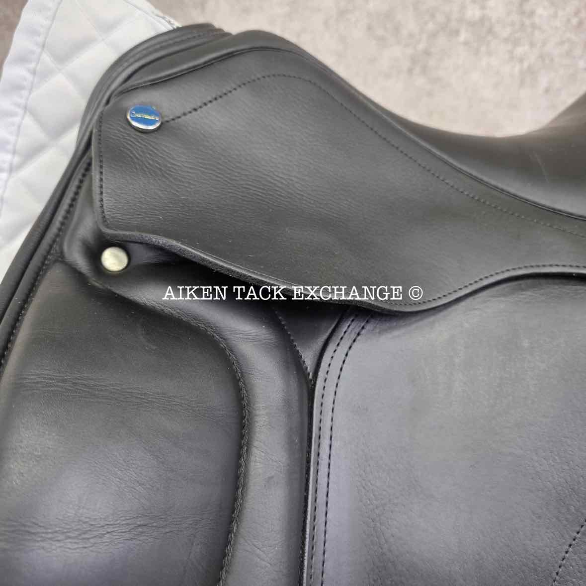 Richard Castelow Dressage Saddle, 17.5" Seat, Short Flap, Medium Wide Tree, Wool Flocked Panels