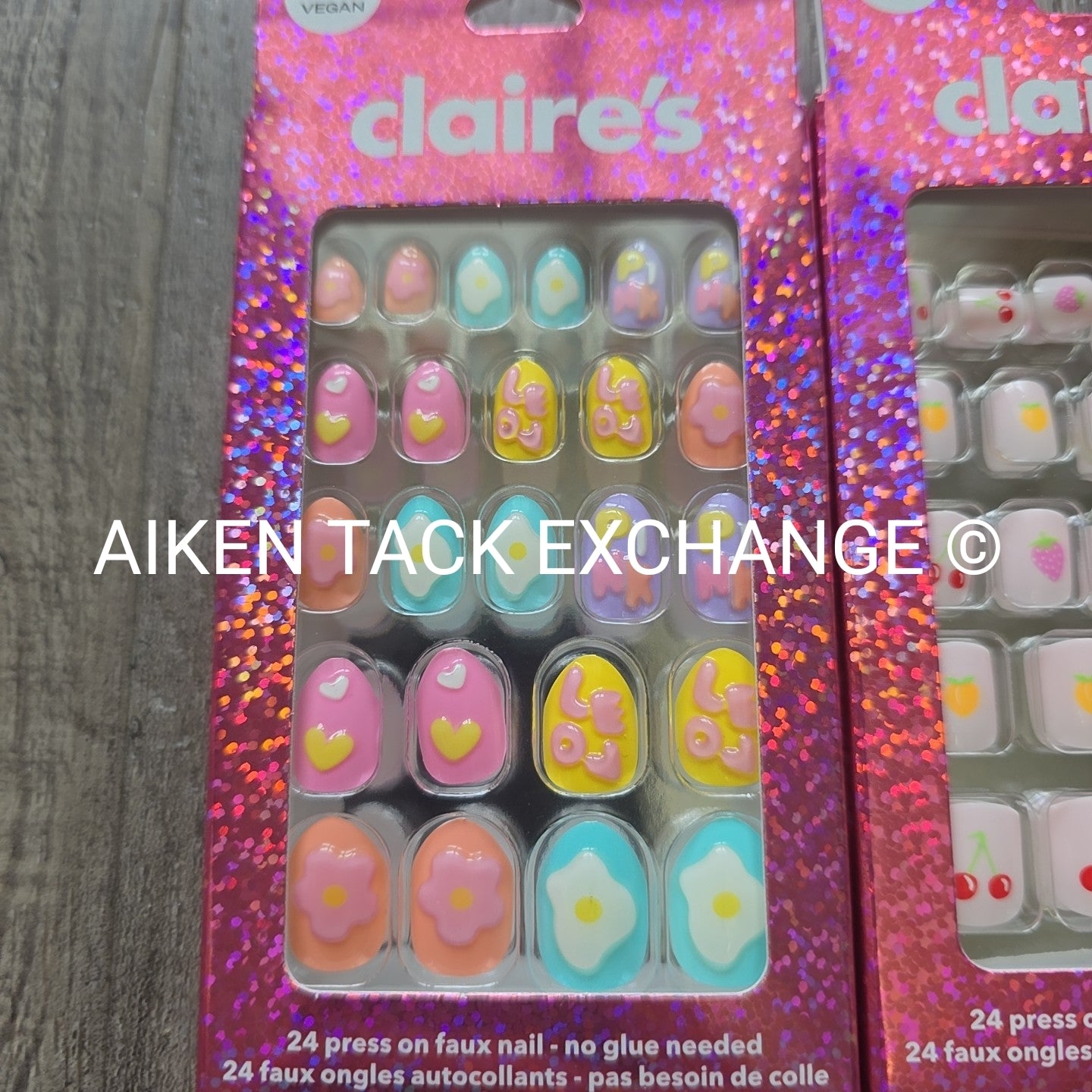 Claire's Press-On Nails (2 Sets) - 24 Count Each (48 Total)