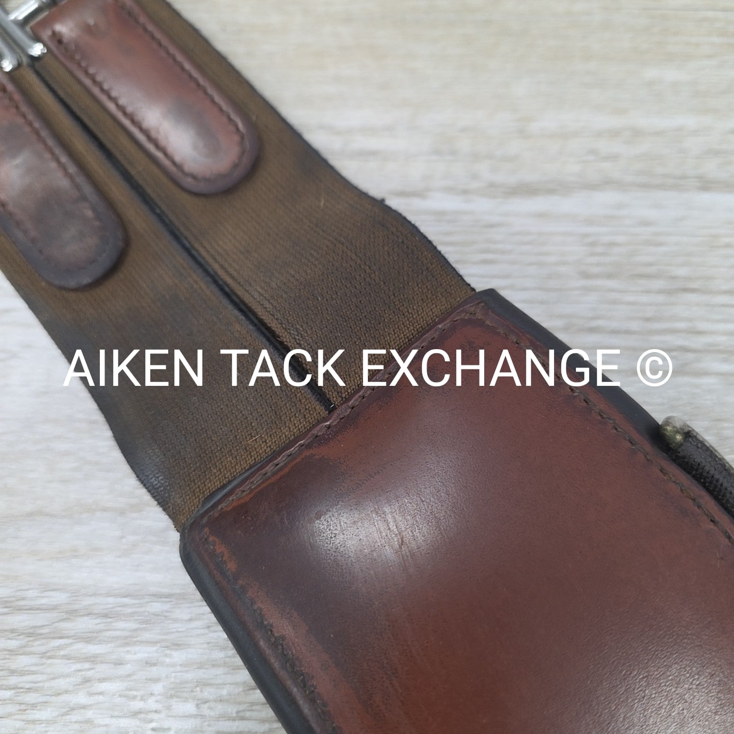 ThinLine Long Girth with Double End Elastic, Brown, 52"