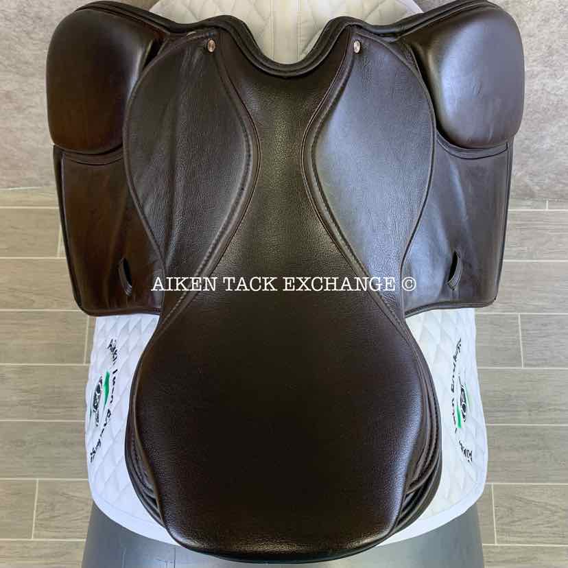 Pegasus Unicorn French Style Jump Saddle, 17.5" Seat, Auto-Adjusting Flex Tree, Comes with Pegasus Saddle Fitter Sheepskin Half Pad