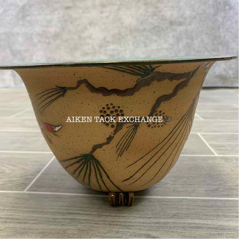 Ceramic Bowl with Fox Scene