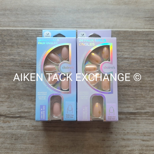 Claire's Press-On Nails (2 Sets) - 24 Count Each (48 Total)
