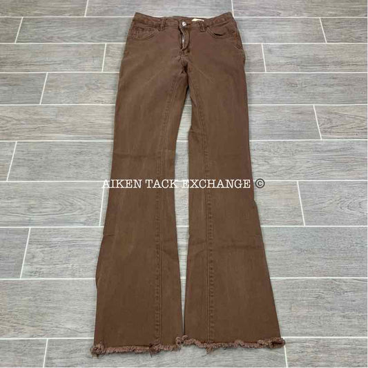Bell Bottom Stretchy Jeans, Size Medium