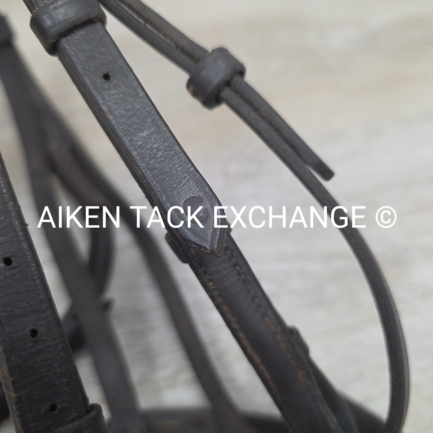 Plain Raised Bridle, No Reins, Brown, Size Cob