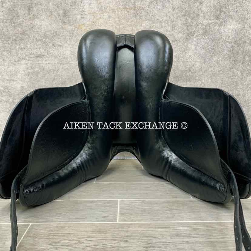 **SOLD** 2022 Karl Niedersuss Crescendo Dressage Saddle, 17.5" Seat, Short Flap, Medium Wide Tree, Wool Flocked Panels