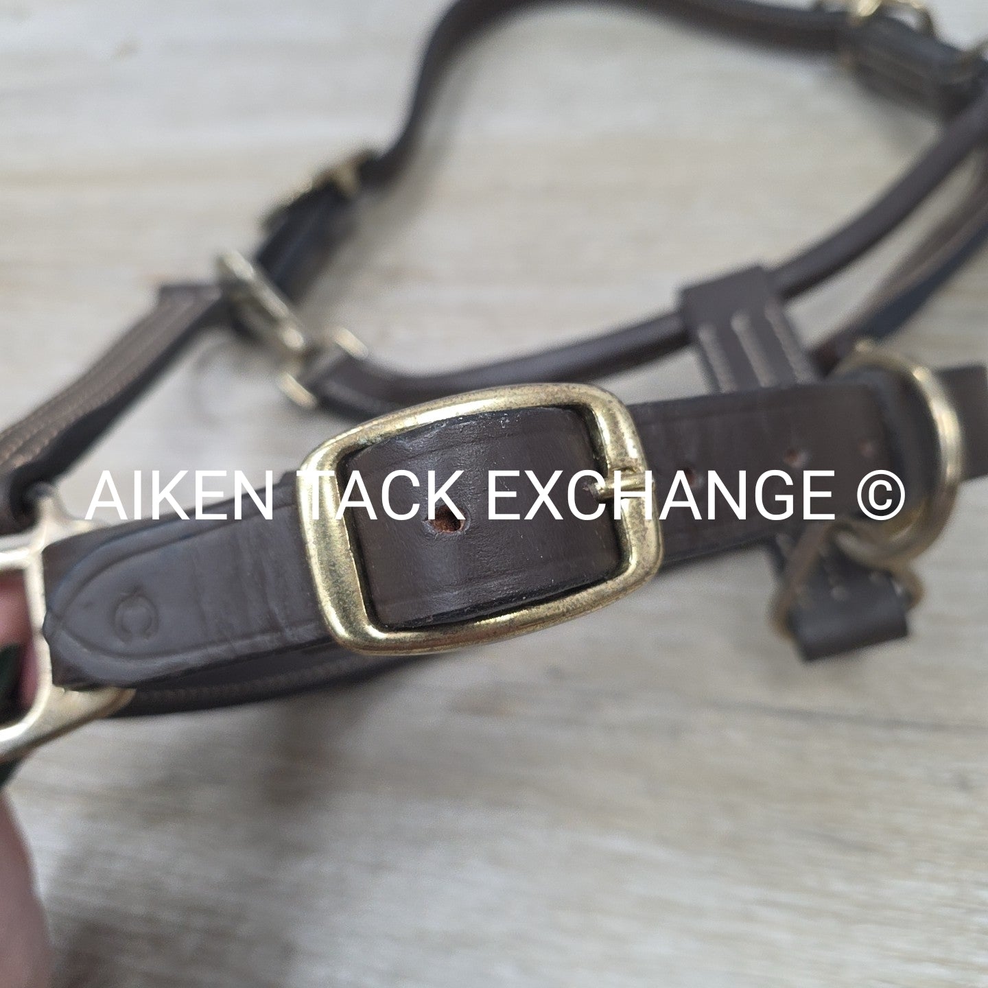 Leather Halter, Brown, Size Cob