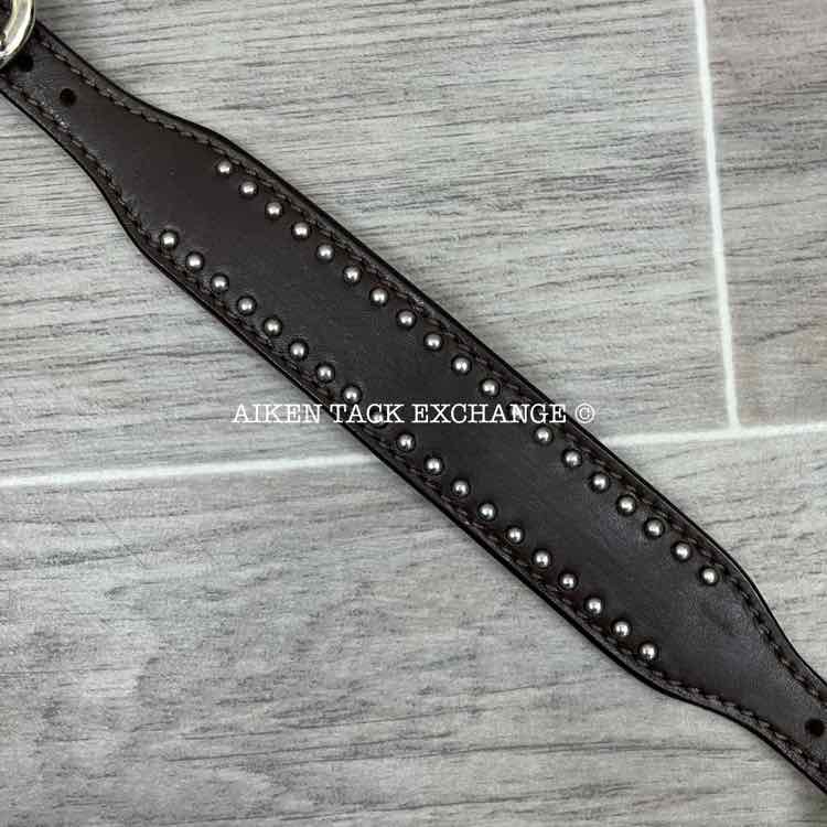 Circle Y Wither Strap, Walnut w/ Silver Spots