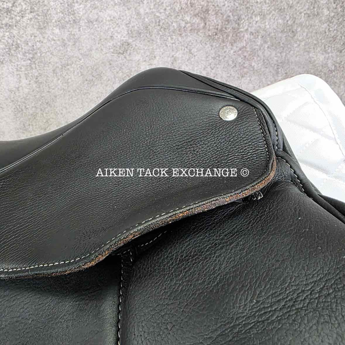 2018 Custom Saddlery Revolution Monoflap Dressage Saddle, 17" Seat, Adjustable Tree, Wool Flocked Panels