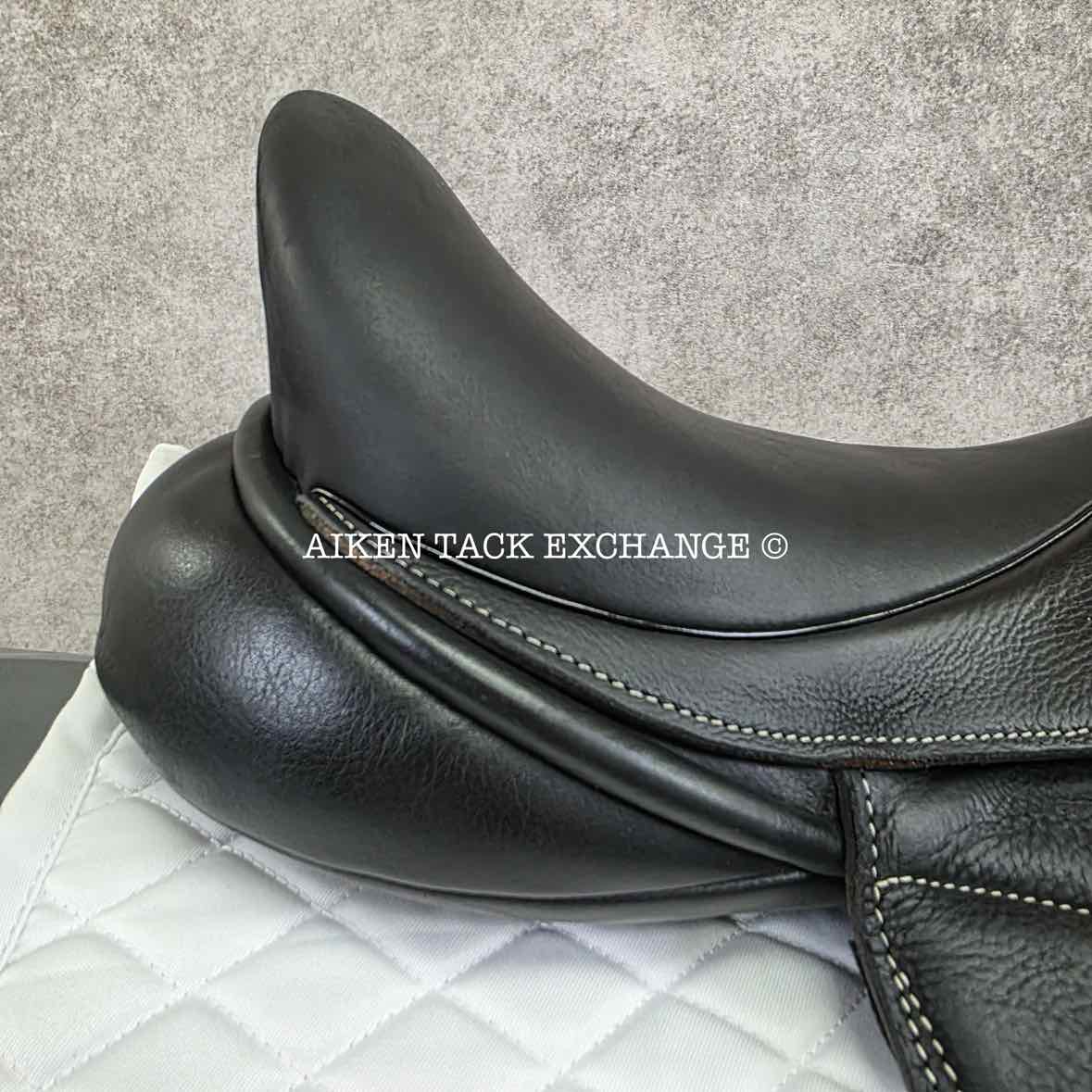 2018 Custom Saddlery Revolution Monoflap Dressage Saddle, 17" Seat, Adjustable Tree, Wool Flocked Panels