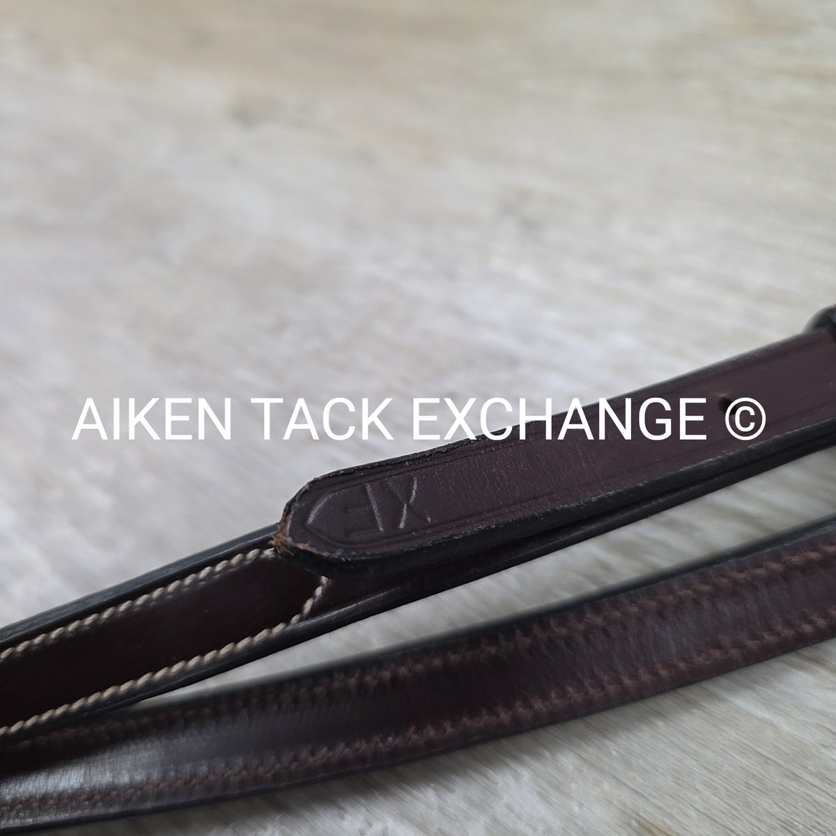 Fancy Stitched Standing Martingale, Brown, Size X-Full