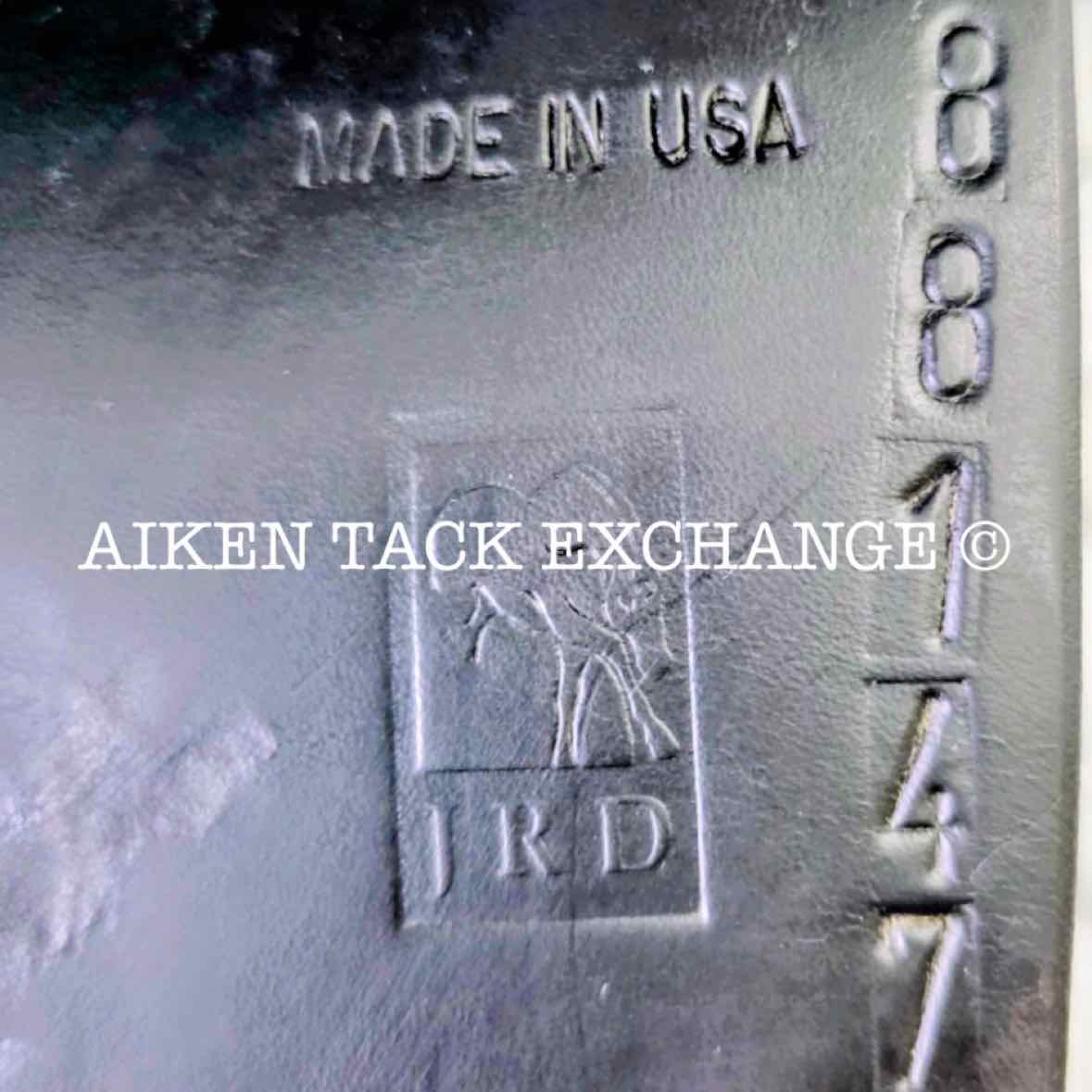 JRD Alvina Dressage Saddle, 17" Seat, Medium Wide/Wide Tree, Wool Flocked Panels