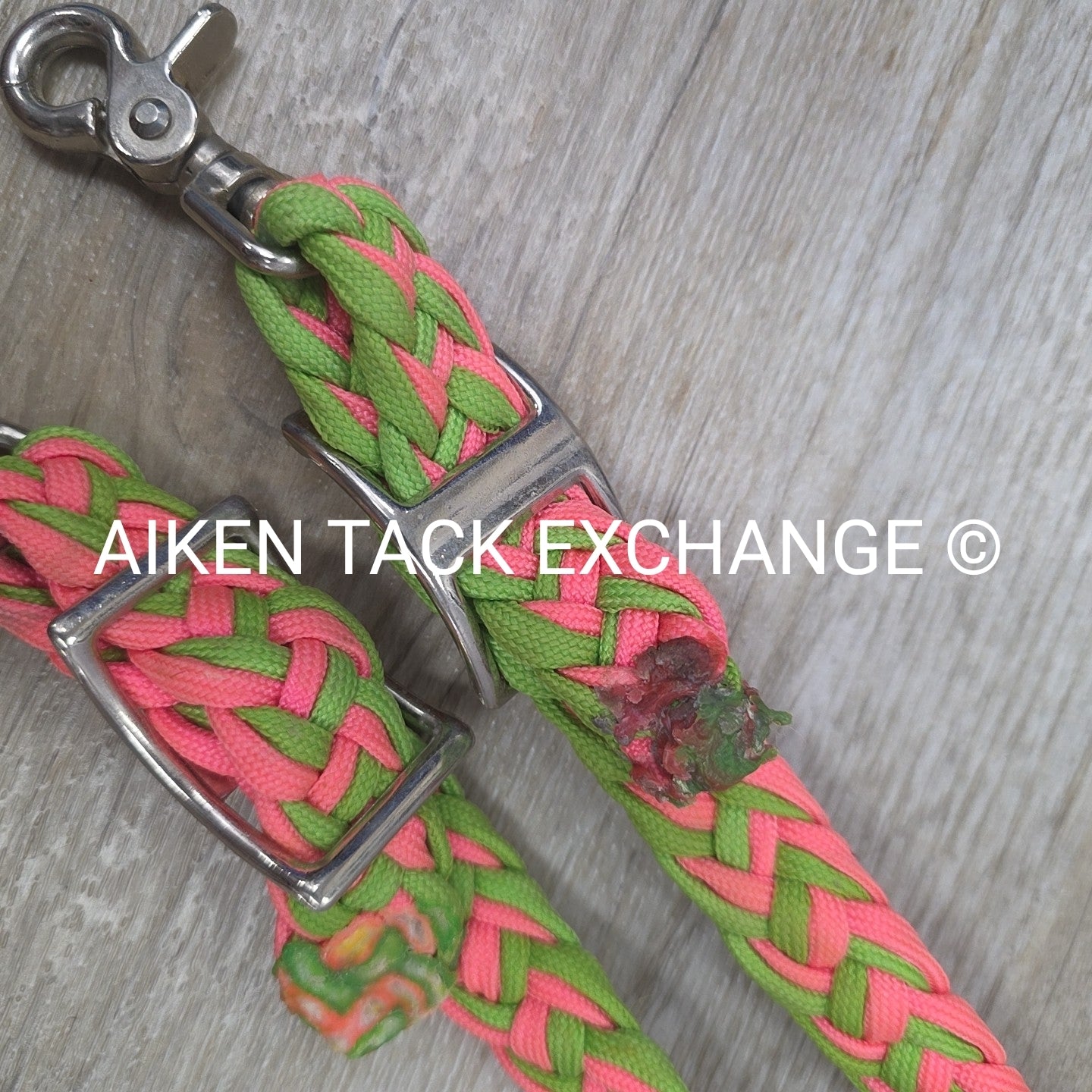 Braided Flat Barrel Reins with Snaps